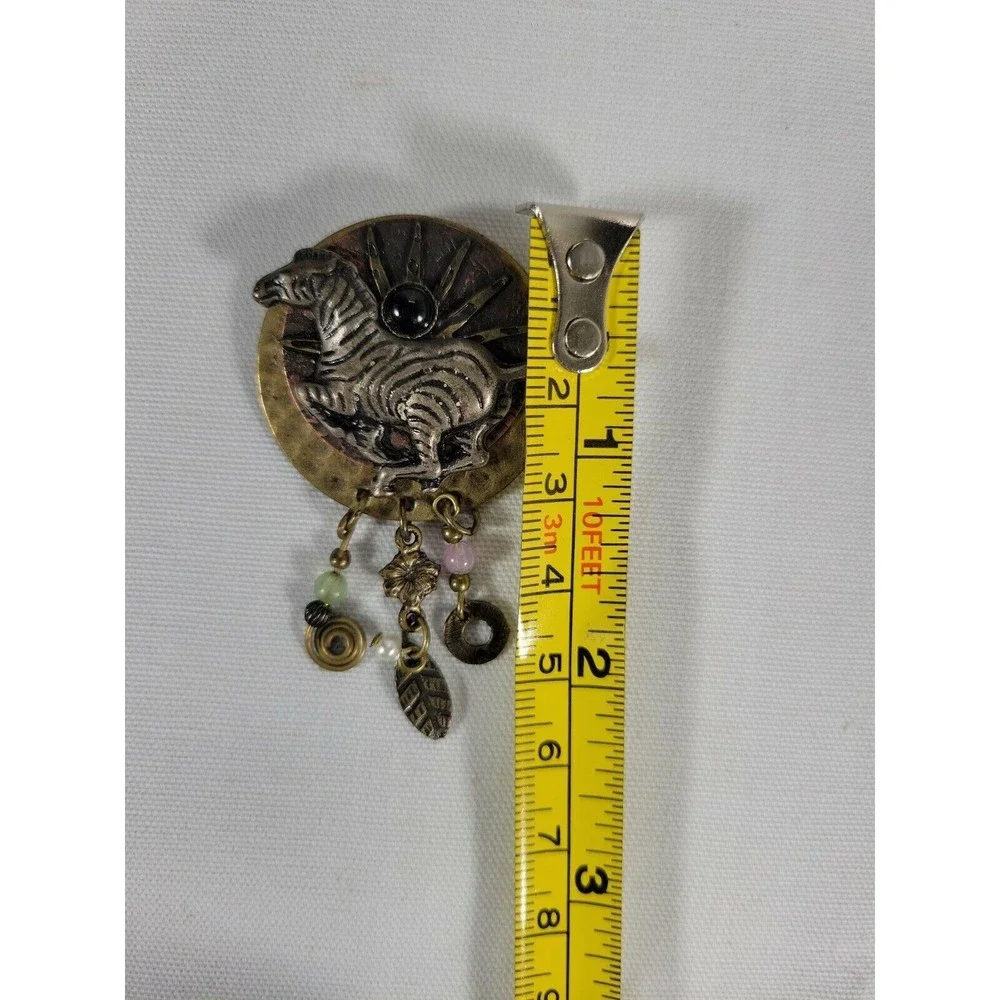 N/A zebra brooch